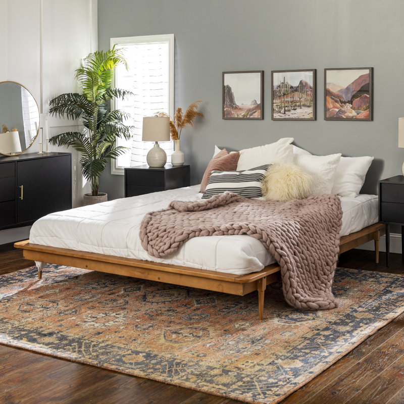 AllModern Dorinda King Solid Wood Low Profile Platform Bed & Reviews